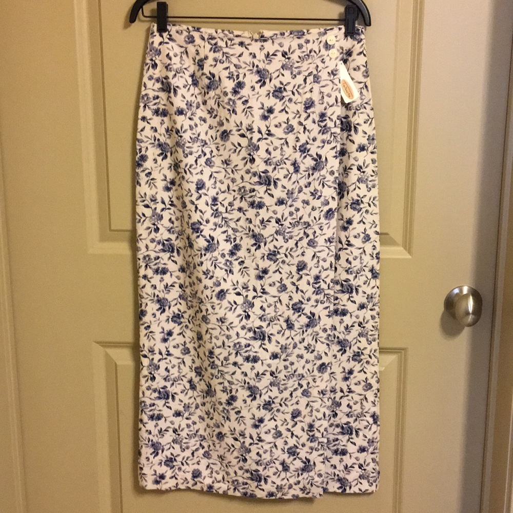Talbots Floral Print Maxi Wrap Skirt - Picture 2 of 8